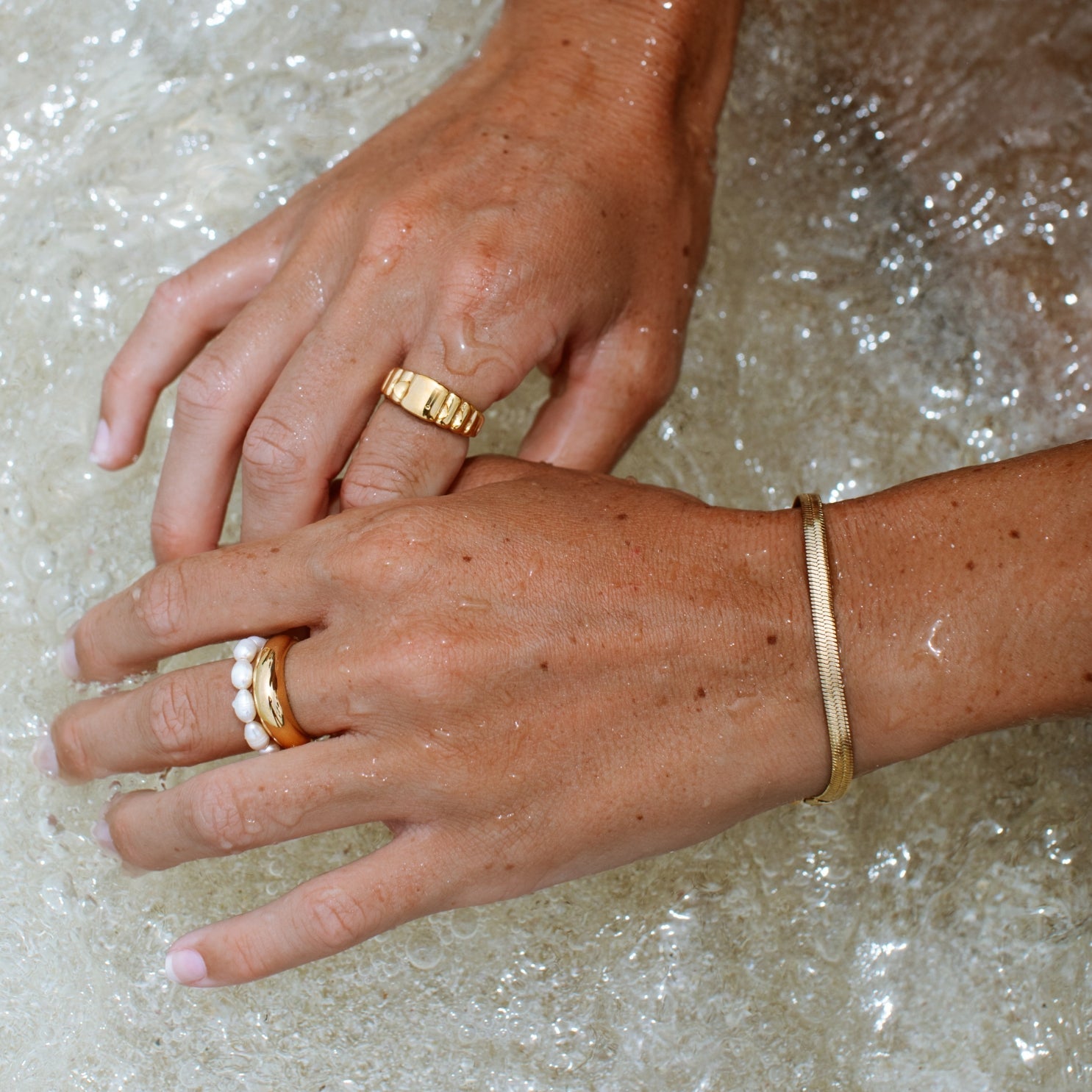 Athena "Kauai" Herringbone Bracelet
