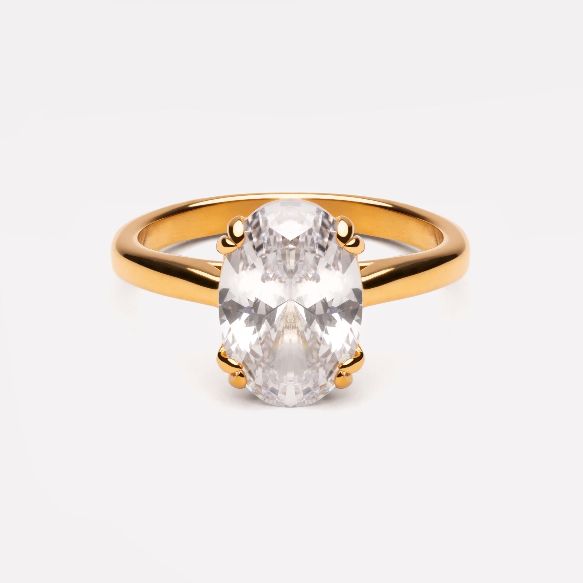 Athena Oval Solitaire Ring
