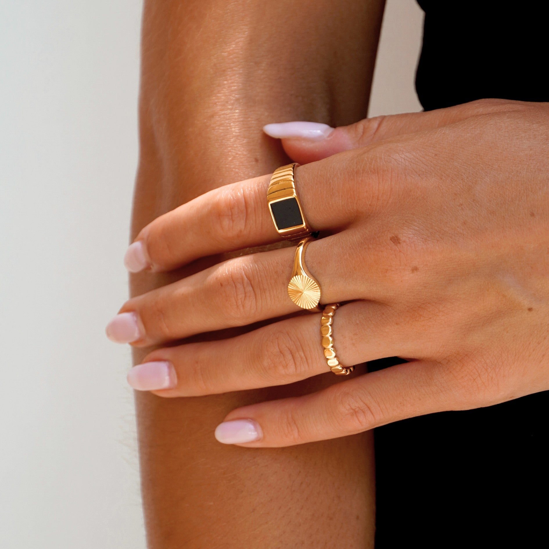 Athena Sun Signet Ring