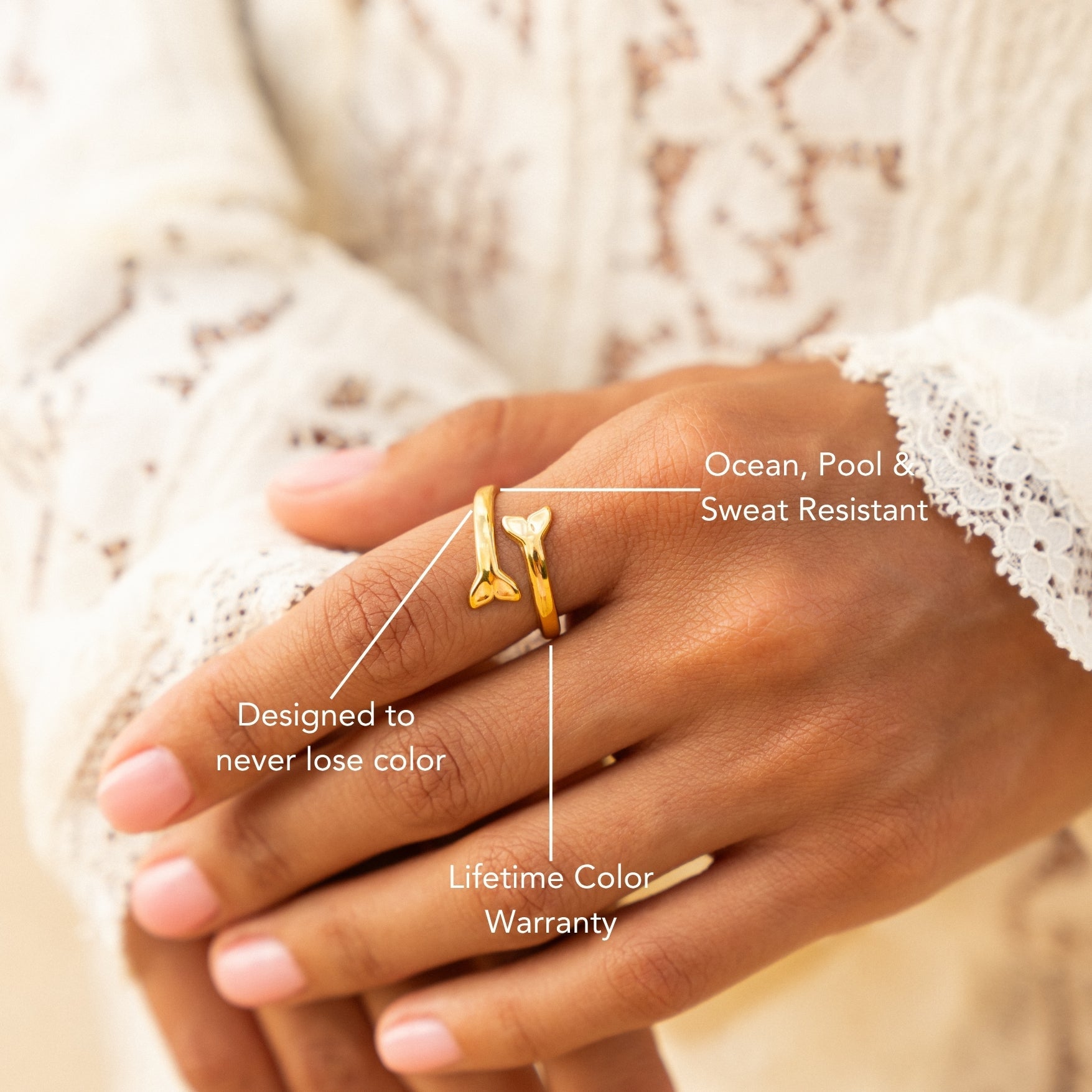 Athena Whale Tail Ring