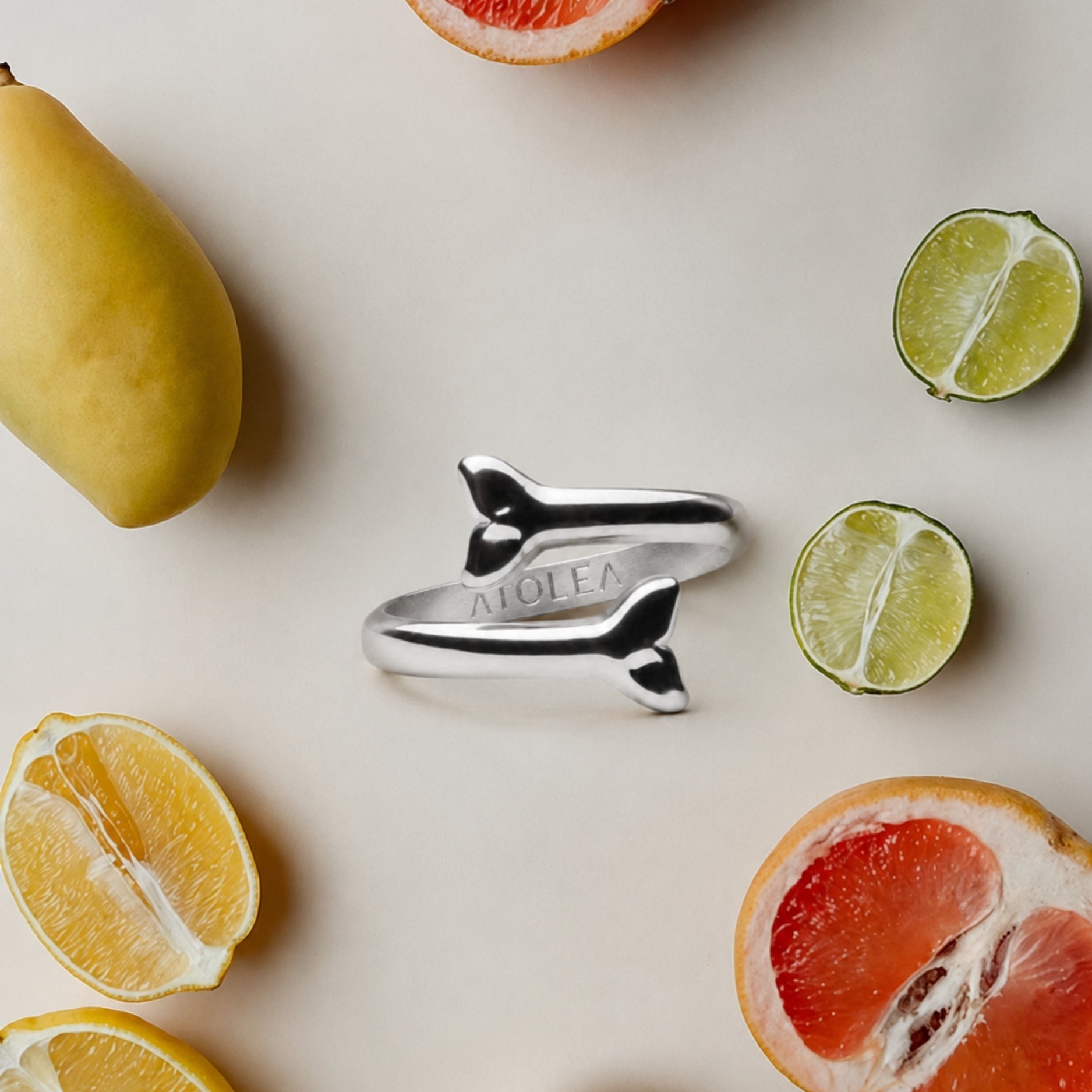 Athena Whale Tail Ring