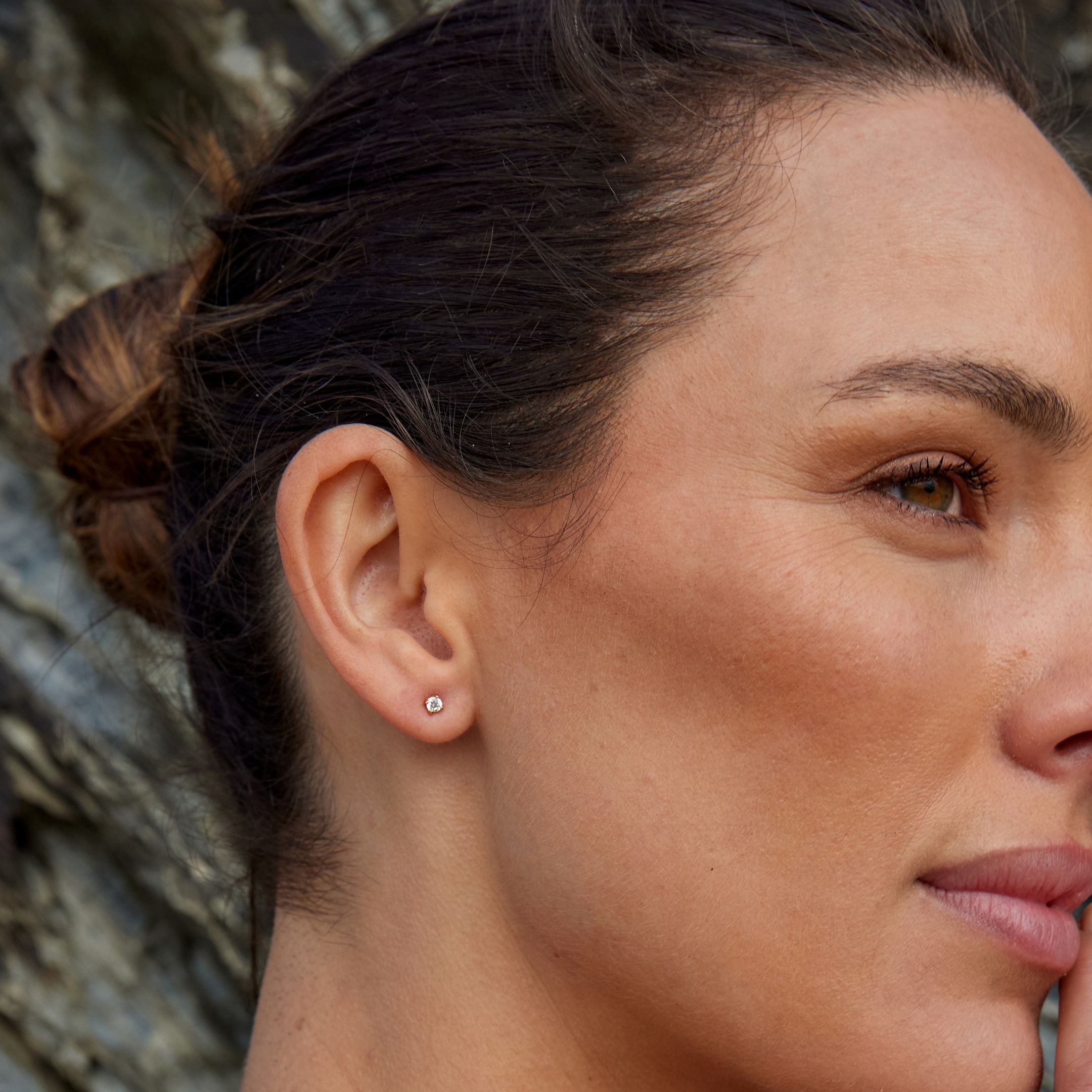 Athena Zircon Stud Earrings