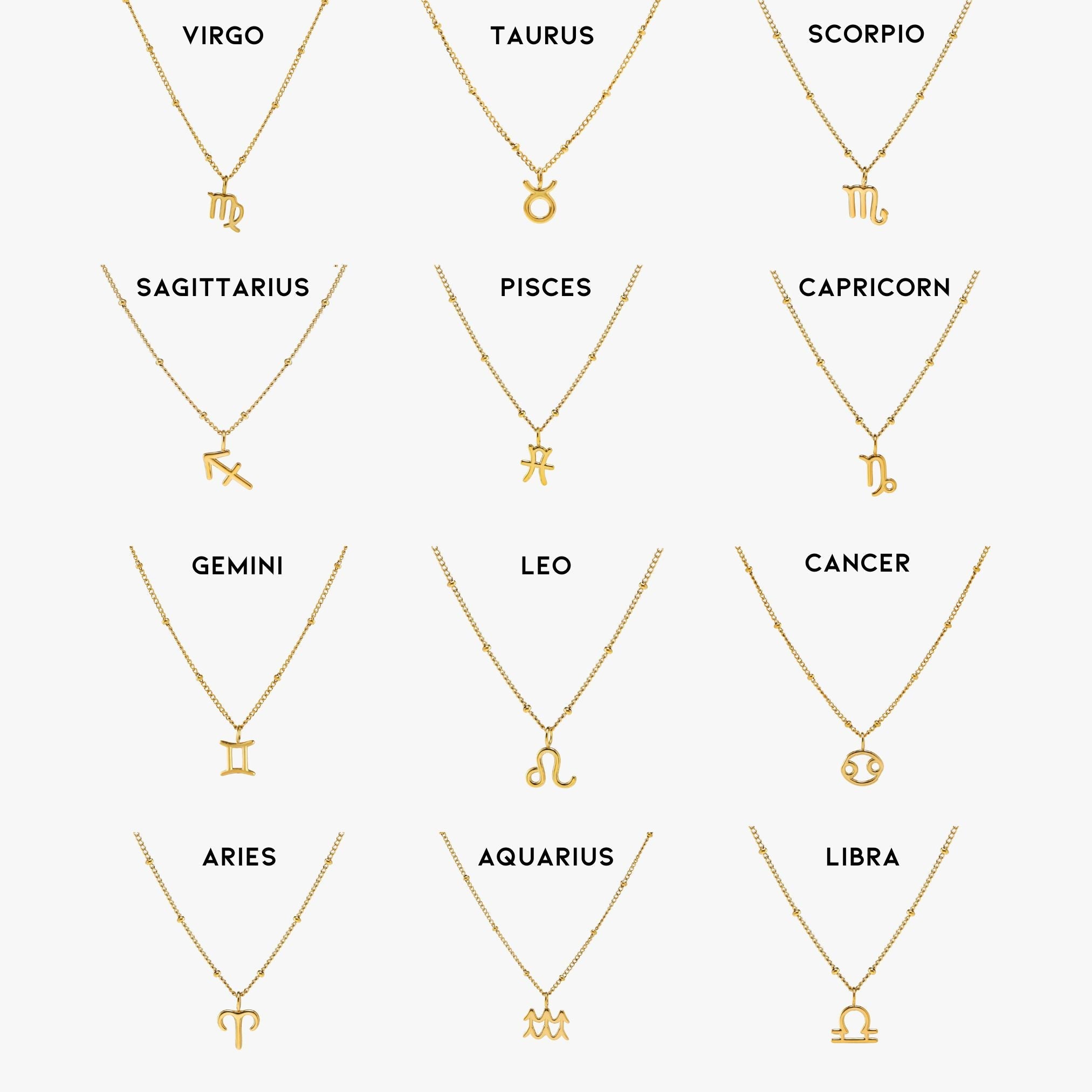 Athena Zodiac Necklace